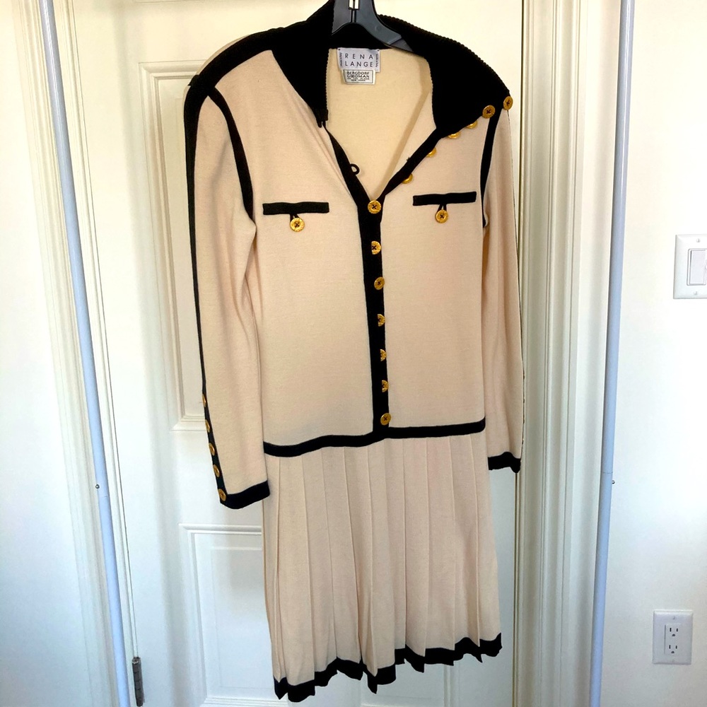 Vintage RENA LANGE dress, fits size 8-10